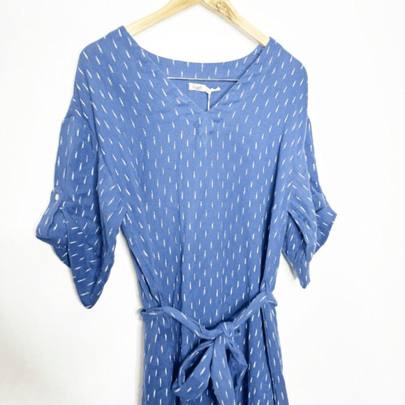 Faherty Blue Long Sleeve Dress - Picture 4 of 9
